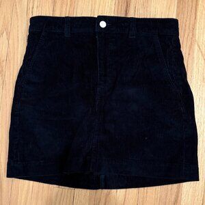 Everlane Navy Corduroy Skirt